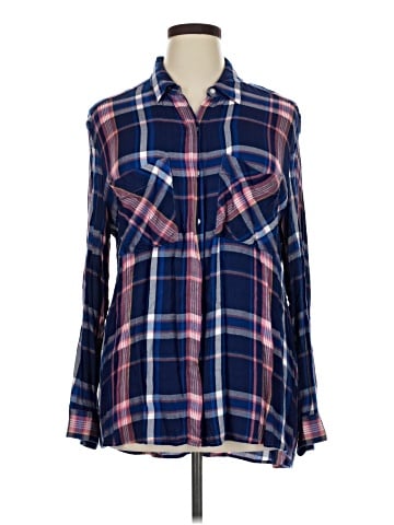 Express Long Sleeve Button-Down Shirt (view 1)