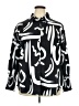 Unbranded 100% Polyester Print Black Long Sleeve Blouse Size 2XL - photo 1