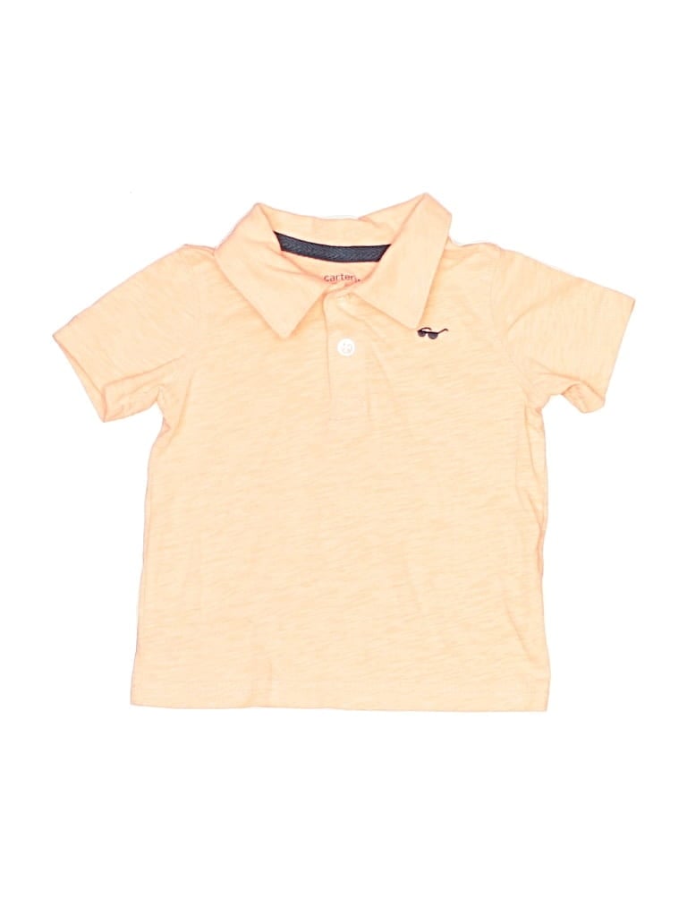 Pre-owned Carter's Babies' Short Sleeve Top Yellow Tops