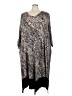 Catherines Animal Print Gray Casual Dress Size 4X - photo 1