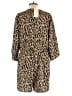 Fashion 100% Polyester Animal Print Tan Romper Size XL - photo 2