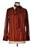 Chico's 100% Polyester Brown Long Sleeve Blouse Size Lg (2) - photo 1
