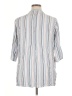 Blue Island Stripes Blue 3/4 Sleeve Button-Down Shirt Size 1X - photo 2
