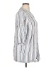 Blue Island Stripes Blue 3/4 Sleeve Button-Down Shirt Size 1X - photo 4
