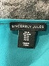 Sincerely Jules Teal Sleeveless Top Size M - photo 4