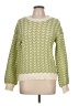 Lumiere Chevron-herringbone Green Pullover Sweater Size L - photo 1