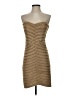 BCBGMAXAZRIA 100% Polyester Chevron-herringbone Tan Cocktail Dress Size S - photo 1