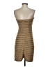 BCBGMAXAZRIA 100% Polyester Chevron-herringbone Tan Cocktail Dress Size S - photo 2