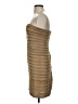 BCBGMAXAZRIA 100% Polyester Chevron-herringbone Tan Cocktail Dress Size S - photo 5