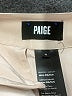 Paige 100% Silk Color Block Ivory Shorts Size 4 - photo 3