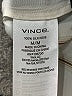 Vince. 100% Silk Stripes Ivory Short Sleeve Silk Top Size M - photo 8