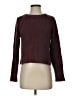Fossil 100% Cotton Solid Burgundy Pullover Sweater Size S - photo 1