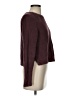 Fossil 100% Cotton Solid Burgundy Pullover Sweater Size S - photo 4