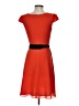 Darling 100% Polyester Solid Orange Red Casual Dress Size XS - photo 2