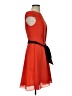 Darling 100% Polyester Solid Orange Red Casual Dress Size XS - photo 4