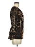 Adele & May Animal Print Brown 3/4 Sleeve Blouse Size M - photo 4