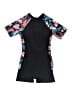 Unbranded Floral Black Rash Guard Size M - photo 2