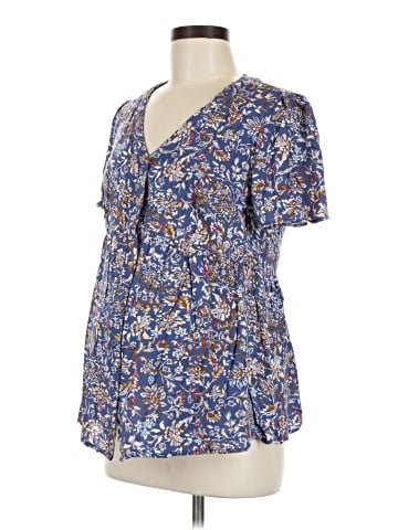 Isabel Maternity Short Sleeve Blouse (view 1)