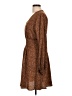 Unbranded 100% Polyester Animal Print Brown Casual Dress Size L - photo 5