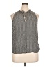 Ann Taylor LOFT 100% Rayon Gray Sleeveless Blouse Size XL - photo 1