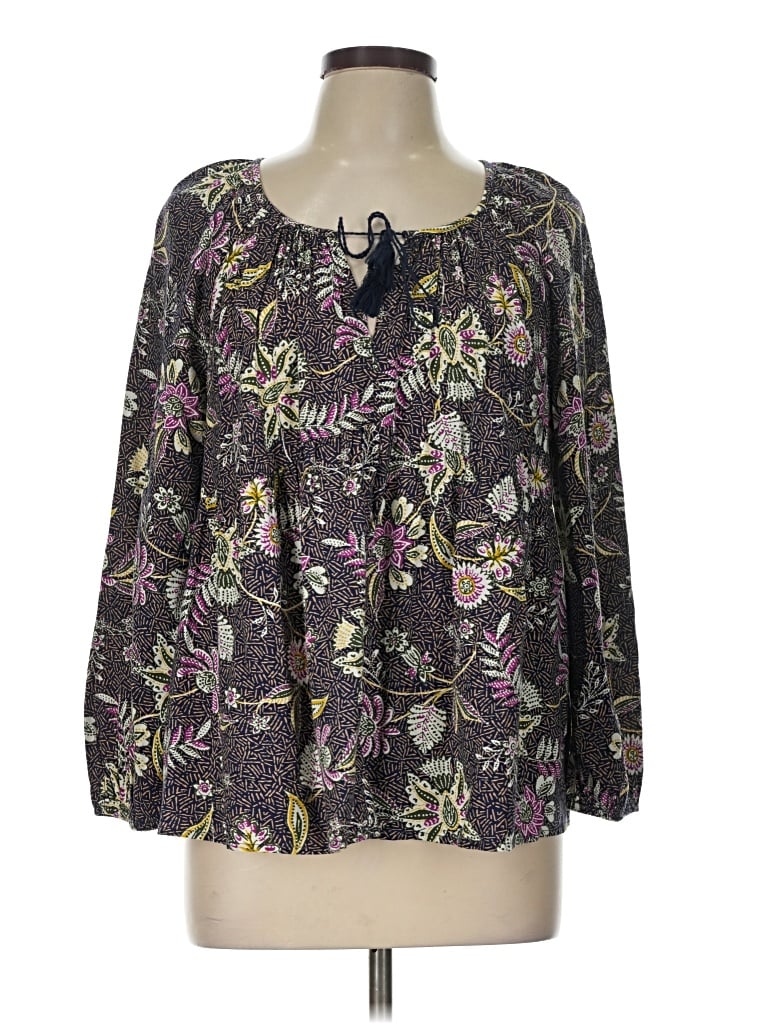 Pre-owned Old Navy 3/4 Sleeve Blouse In Purple