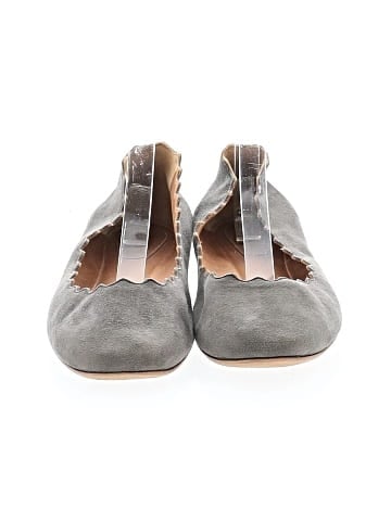 Chloé Suede Lauren Ballerina Flats (view 2)