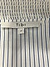 Tibi Stripes White Gray 3/4 Sleeve Blouse Size 2 - photo 7