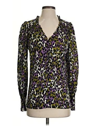 an original MILLY of New York Long Sleeve Silk Top (view 1)
