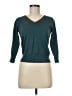 Banana Republic Color Block Solid Teal Pullover Sweater Size M - photo 1