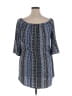 KRISTIN NICOLE Blue 3/4 Sleeve Blouse Size XL - photo 2