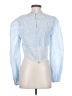 Lulus 100% Cotton Blue 3/4 Sleeve Blouse Size S - photo 2