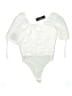 Lulus 100% Polyester White Bodysuit Size S - photo 1
