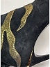 Louis Vuitton 100% Leather Black Suede Open Toe Booties Size EU 36 1/2 - photo 3