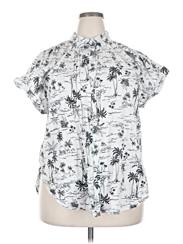 a.n.a. A New Approach Short Sleeve Blouse (view 1)