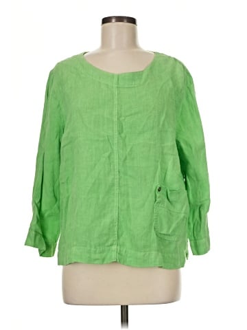 Hot Cotton 3/4 Sleeve Blouse (view 1)