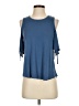 Mine Blue Short Sleeve Top Size S - photo 1