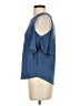 Mine Blue Short Sleeve Top Size S - photo 5