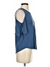 Mine Blue Short Sleeve Top Size S - photo 4