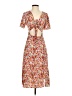 Unbranded 100% Polyester Floral Red Casual Dress Size 5 - photo 1