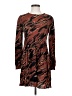 BP. 100% Rayon Print Brown Casual Dress Size S - photo 1