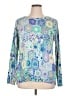 Talbots Print Blue Pullover Sweater Size XL - photo 1