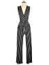Monteau Stripes Black Jumpsuit Size M - photo 1