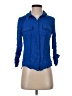 Unbranded 100% Rayon Blue 3/4 Sleeve Blouse Size S - photo 1