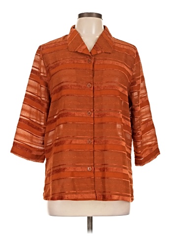 French Laundry 3/4 Sleeve Button-Down Shirt (view 1)