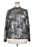 Assorted Brands Metallic Silver Long Sleeve Blouse Size 2X - photo 1