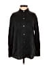 Vince. 100% Silk Solid Black Long Sleeve Silk Top Size XS - photo 1