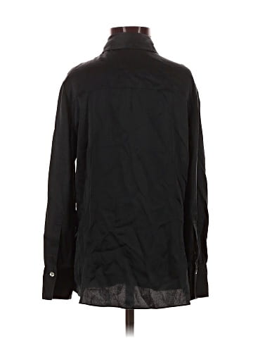 Vince. Long Sleeve Silk Top (view 2)