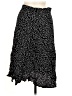Shein 100% Polyester Animal Print Black Casual Skirt Size 6 - photo 1