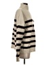 Oval Square Stripes Tan Wool Pullover Sweater Size S - photo 4
