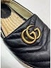 Gucci Black Leather GG Espadrilles Size EU (IT) 38 1/2 / US 8 1/2 - photo 4